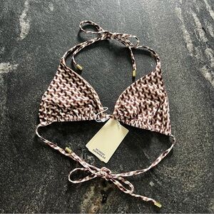 Monday Swimwear Husk Geo Palma Bikini Top L